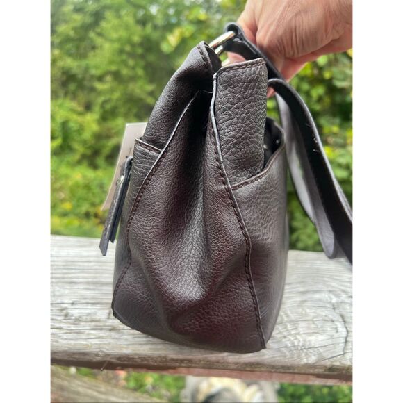 Villager Grained Shoulder Bag Brown NWT - Picture 3 of 8